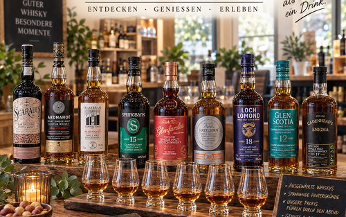 2 Tickets für ein Whisky- o. Rumtasting + 1 Fl. Whisky