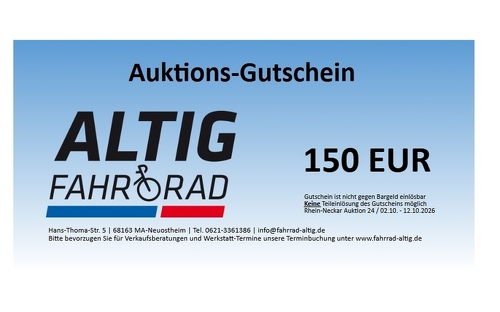 150€ - Gutschein