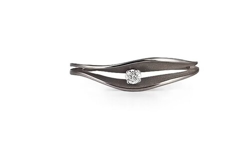 Cammilli Firenze 18Kt Black Lava Gold mit Diamant